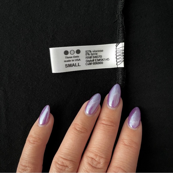 Three Dots Black Twist-Strap A-Line Dress (S) - Picture 3 of 4